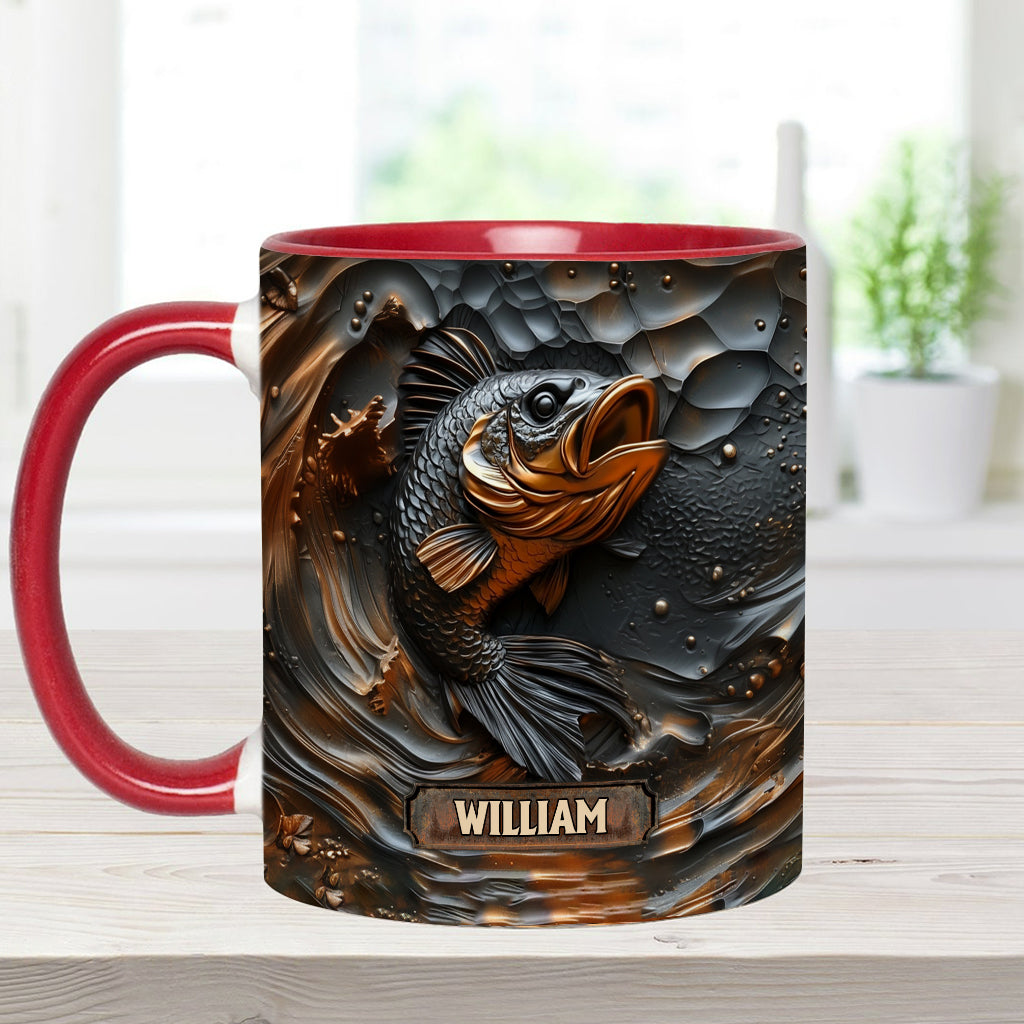 Fishing Lover - Personalized Fishing Accent Mug