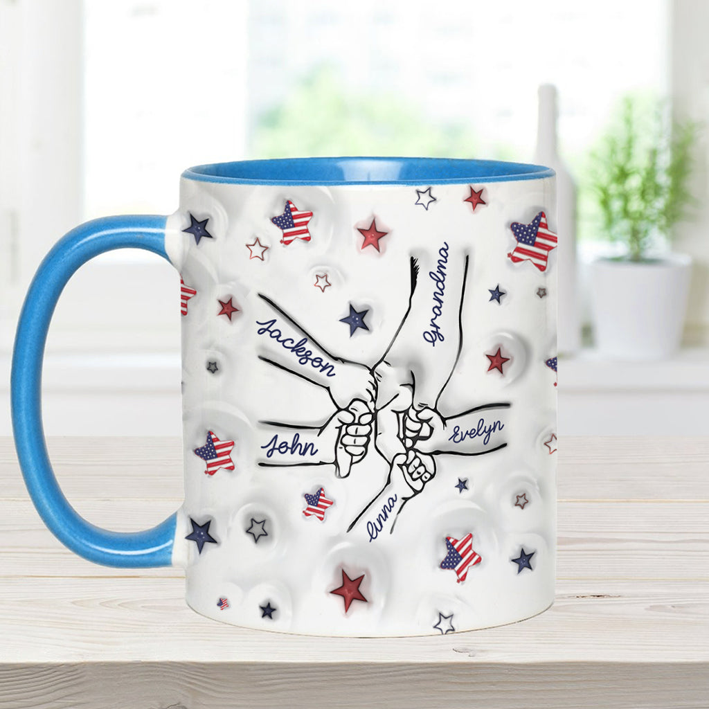 Mug personnalisé « Grand-mère fière, maman, tante »