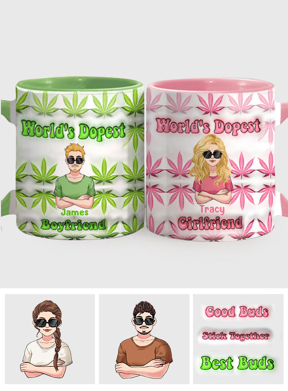 Meilleures Amies - Mug personnalisé avec une touche cannabis