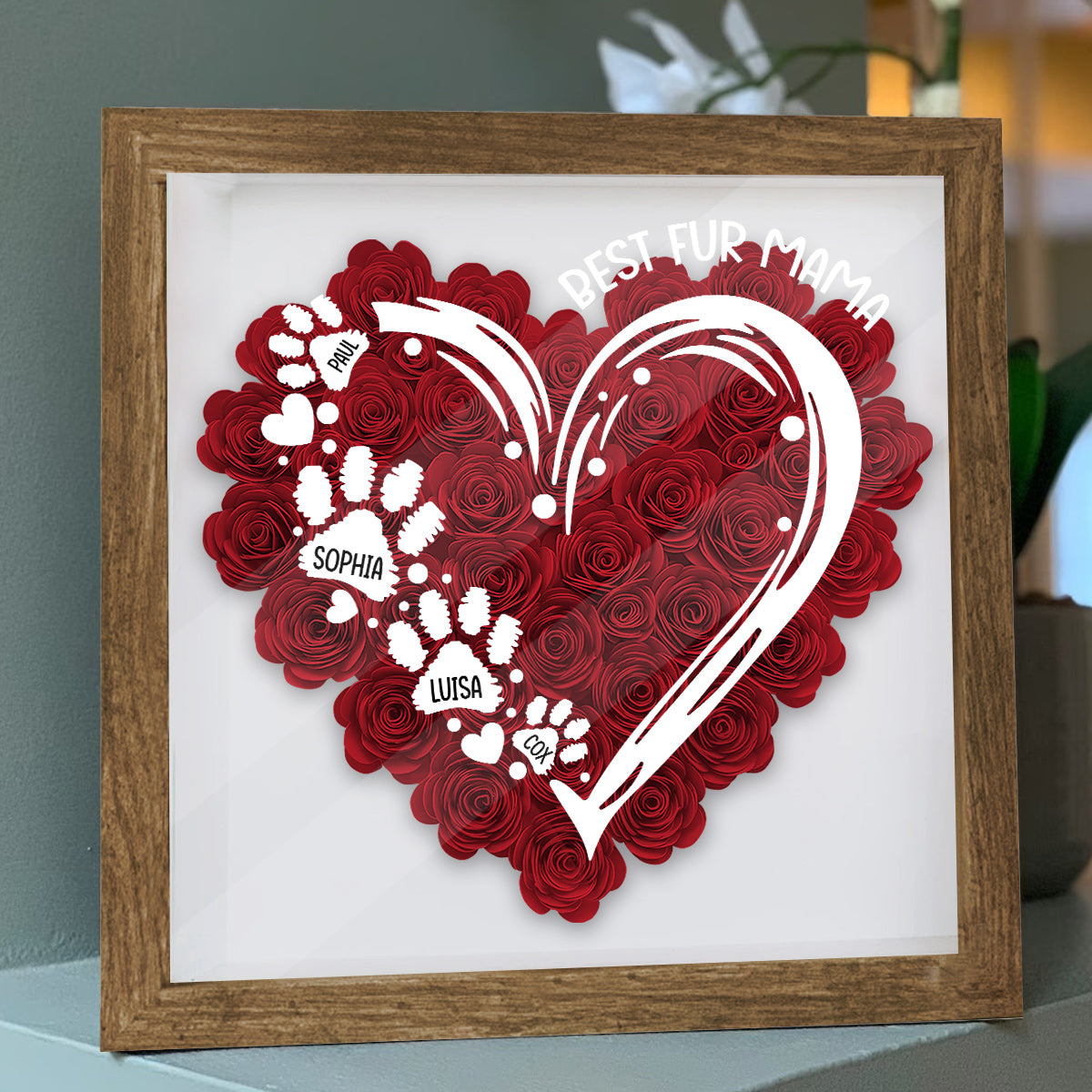 Meilleure maman de chien au monde - Boîte à fleurs personnalisée pour chien