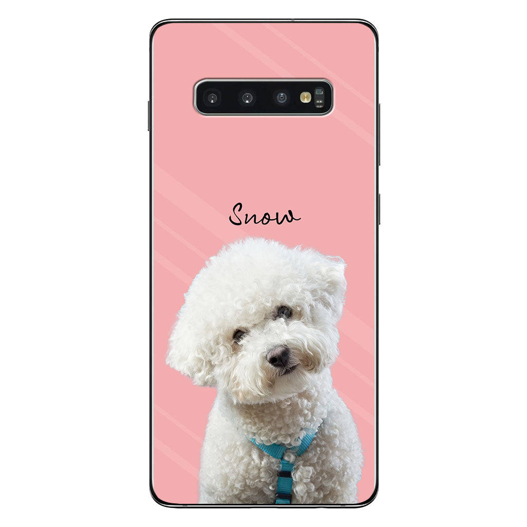 Portrait adorable de chien ou de chat - Coque de téléphone transparente personnalisée avec portrait de chien