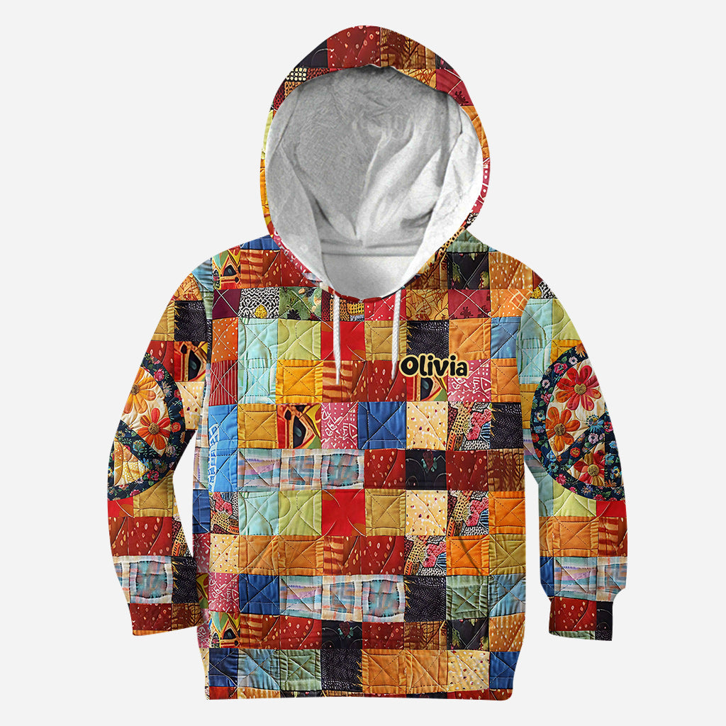 T-shirt hippie personnalisé Trippie Hippie Sign - T-shirt intégral hippie