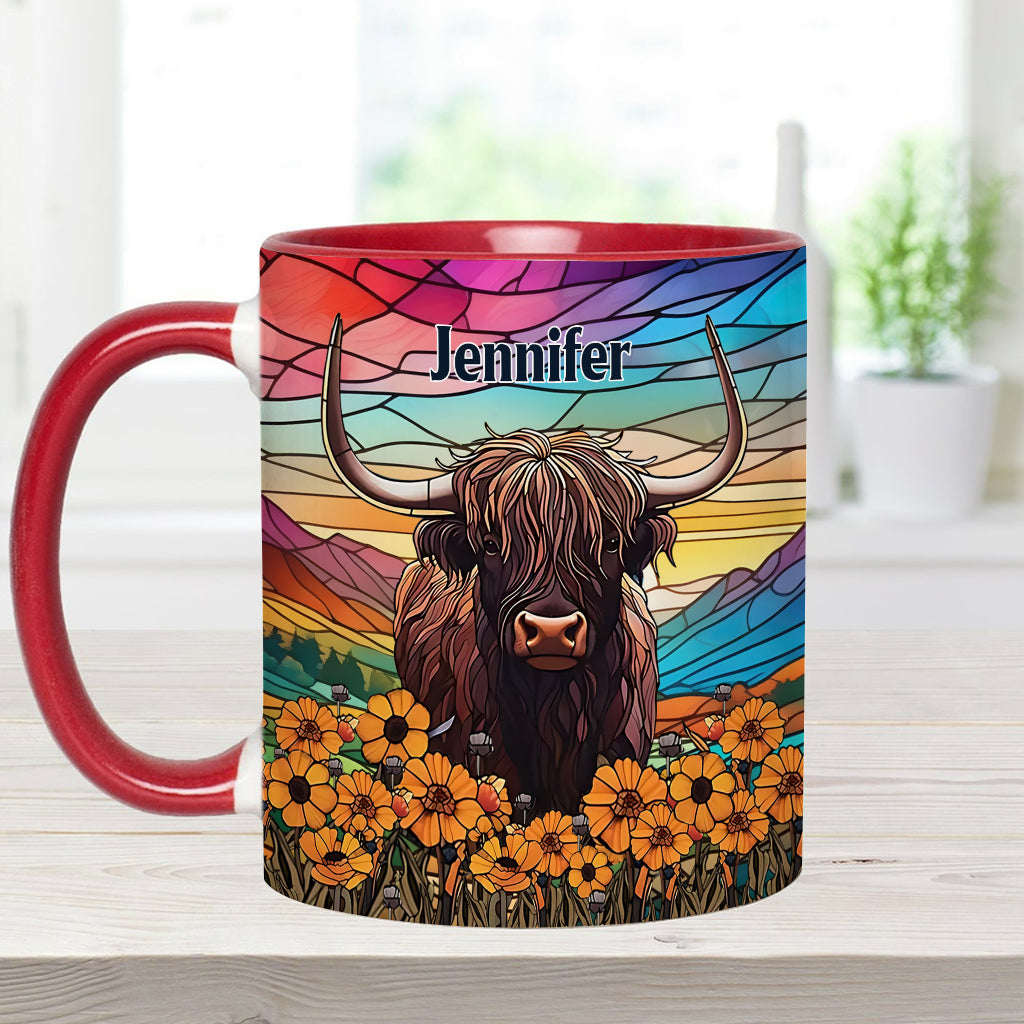 Mug personnalisé « Love Highland Cow »