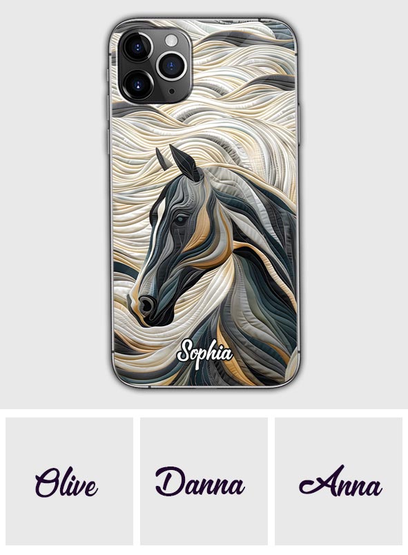 Magnifique cheval - Coque de téléphone personnalisée à motif cheval