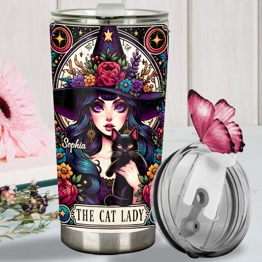 The Cat Lady - Personalized Witch Tumbler