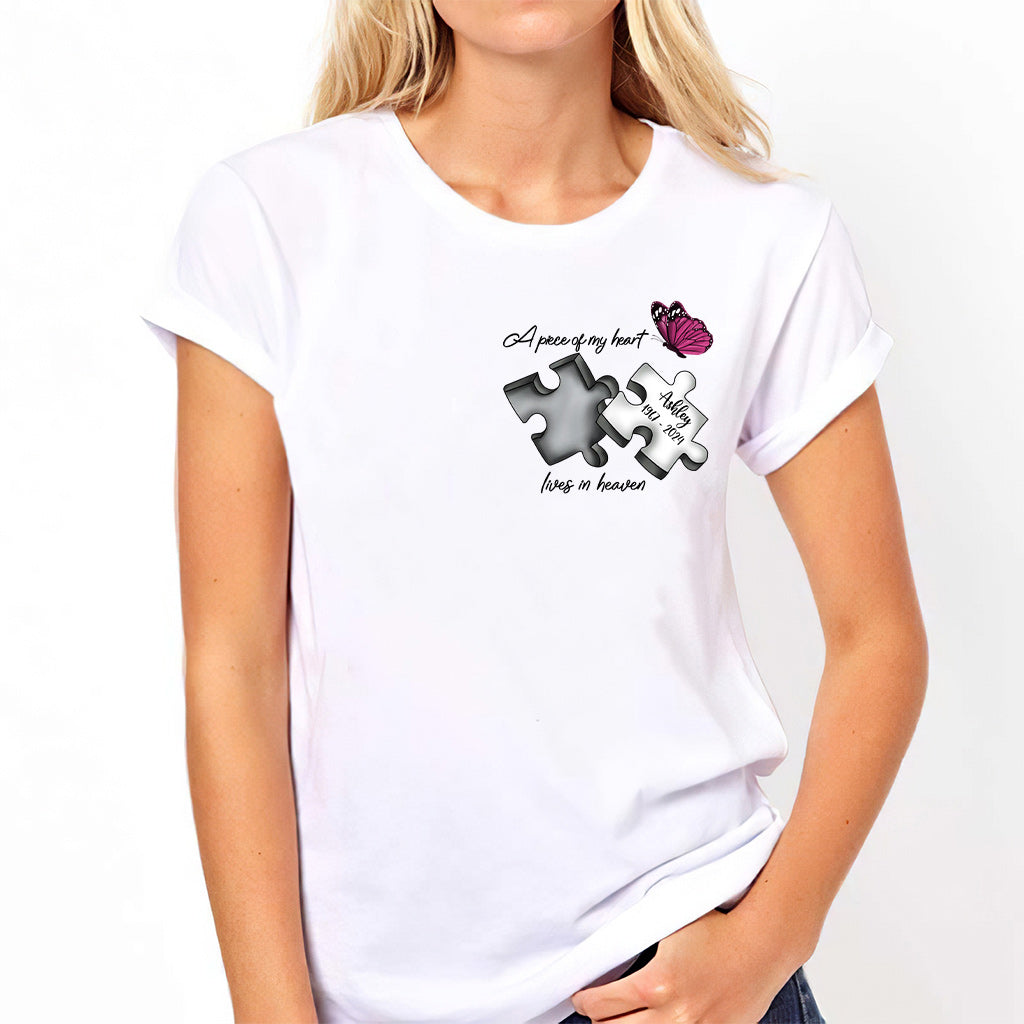 Always On My Mind Forever in My Heart - Personalized Memorial T-shirt And Hoodie