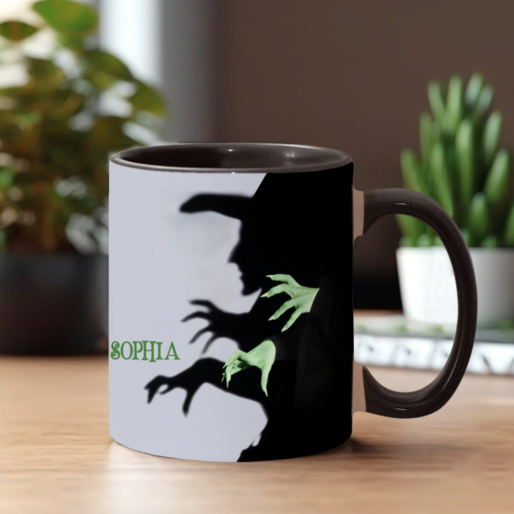 Mug personnalisé Halloween Witch Shadow - Thème sorcière