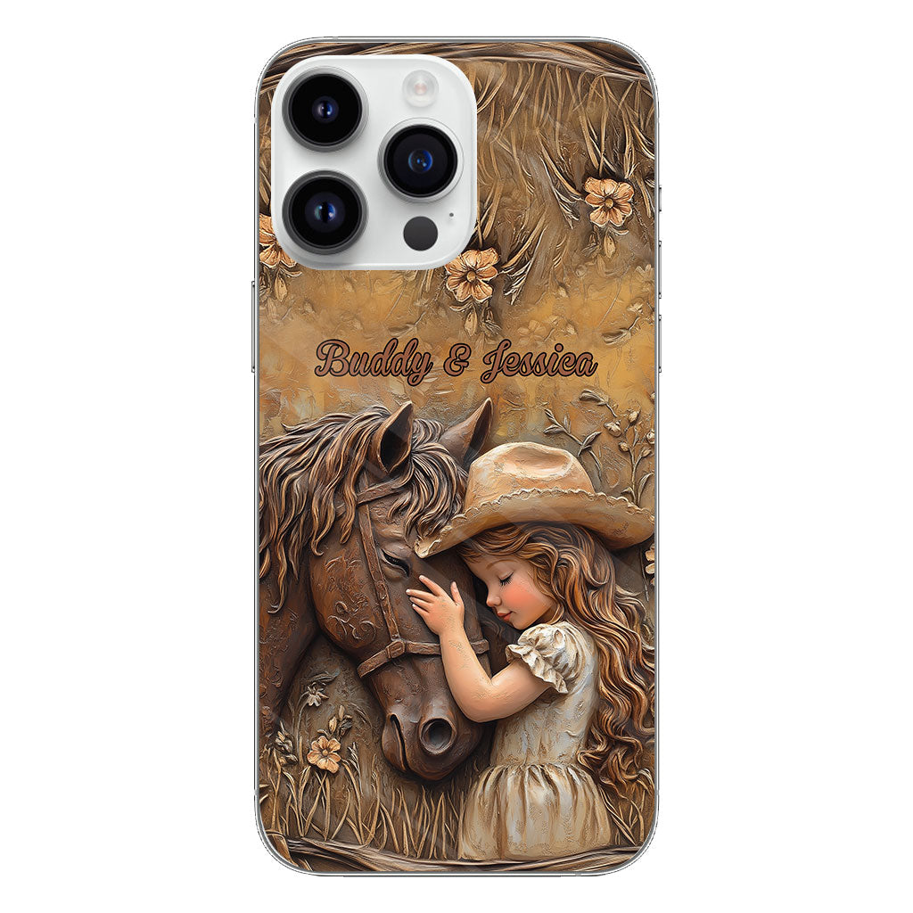 Just A Girl Who Loves Horse - Personalized Horse Clear Phone Case