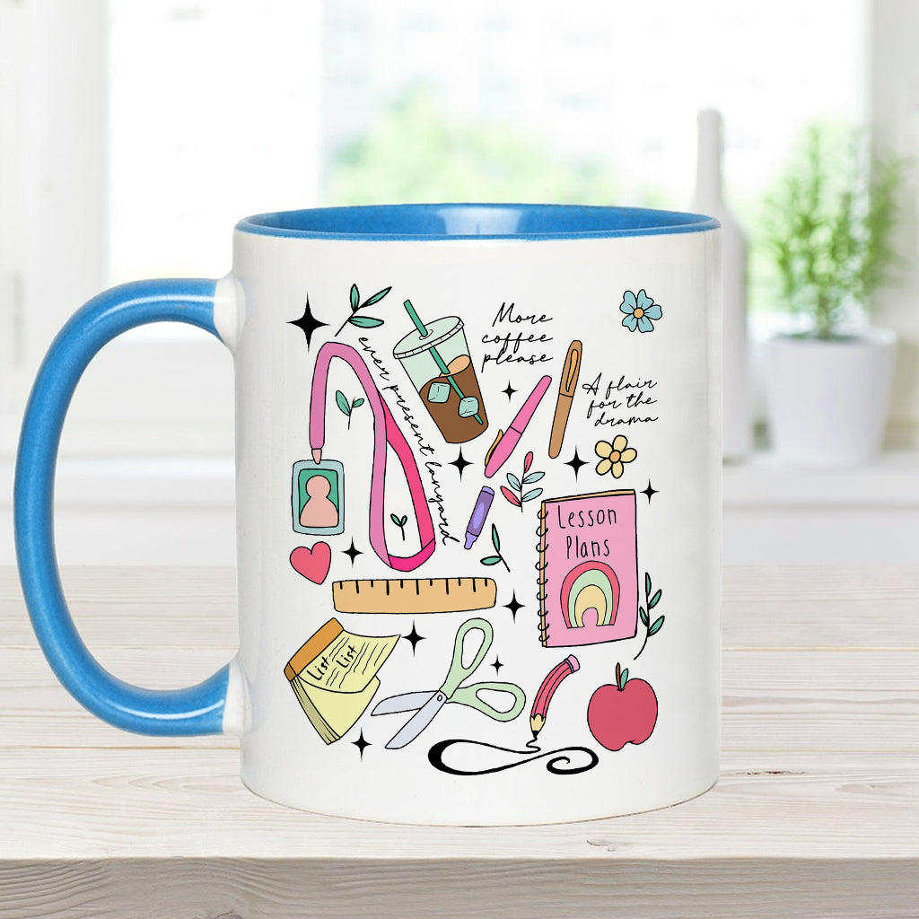 Can’t Talk Right Now Doing Teacher Stuff - Personalized Teacher Accent Mug