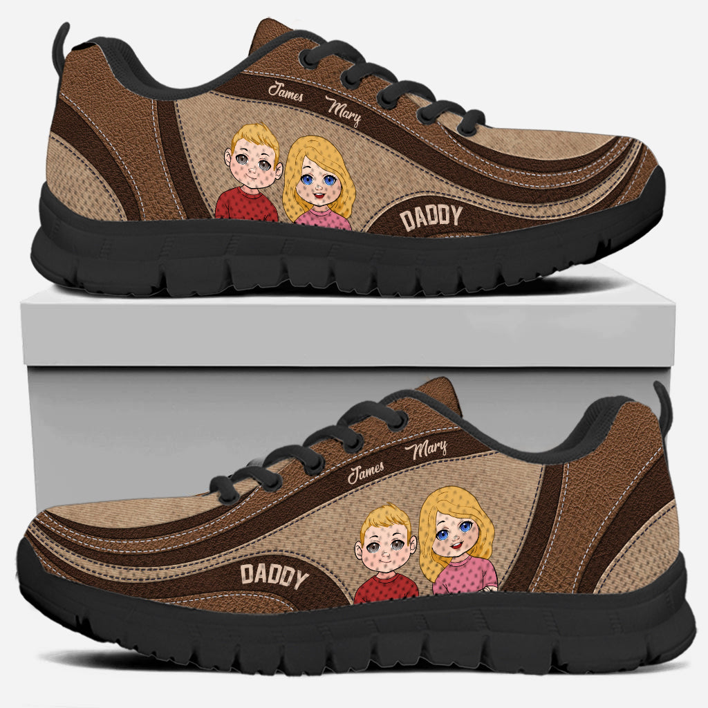 Meilleur papa du monde - Baskets personnalisées pour papa