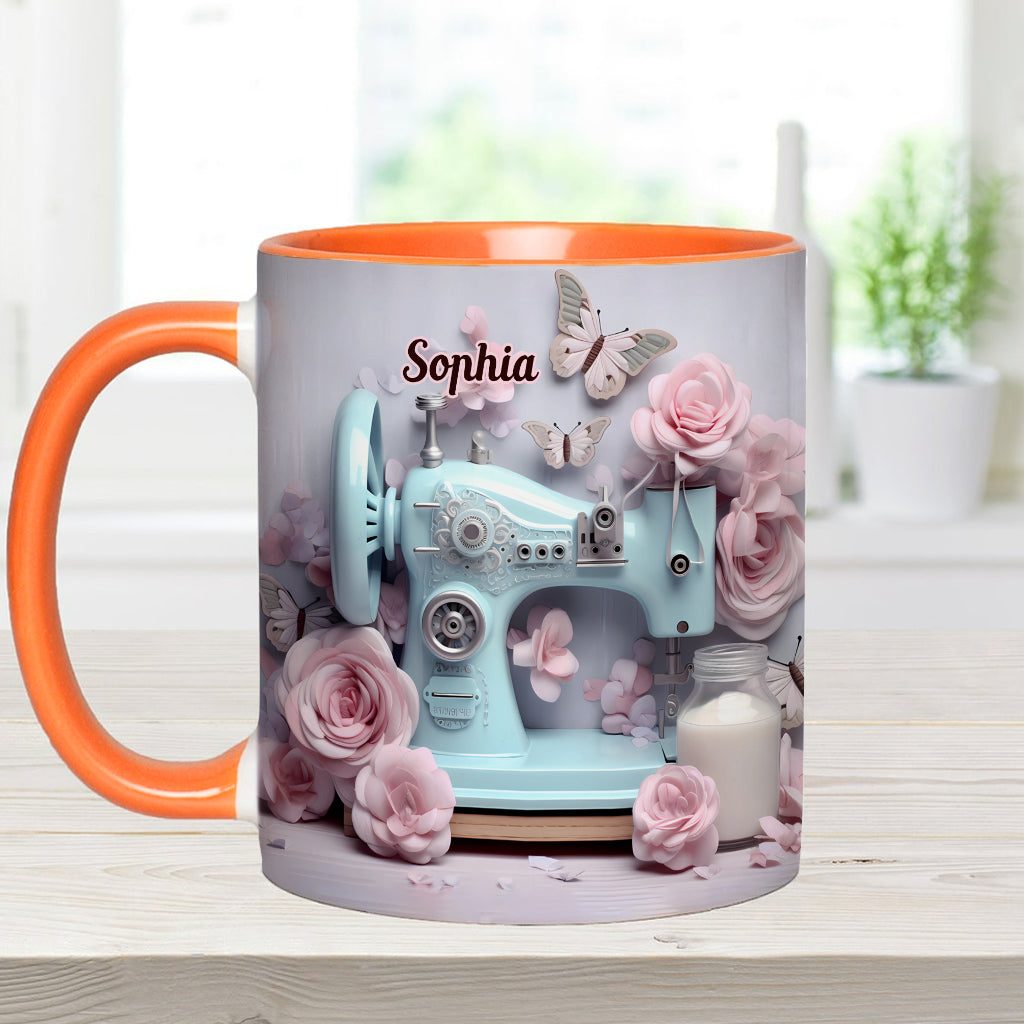 Sewing Machine - Personalized Sewing Accent Mug