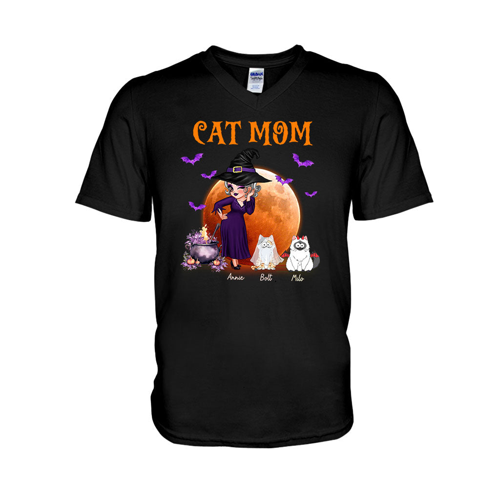 T-shirt et sweat à capuche personnalisés « Maman Chat Sorcière » - T-shirt et sweat à capuche personnalisés pour chats