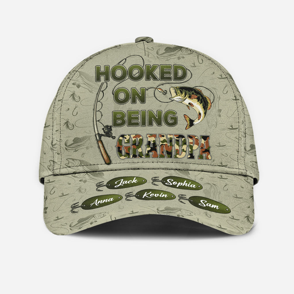 Accro à être papa/grand-père... - Casquette de pêche classique personnalisée