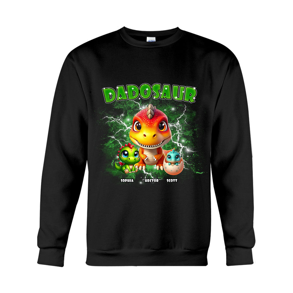 T-shirt et sweat à capuche Dadosaur Thunder Bootleg personnalisés pour papa