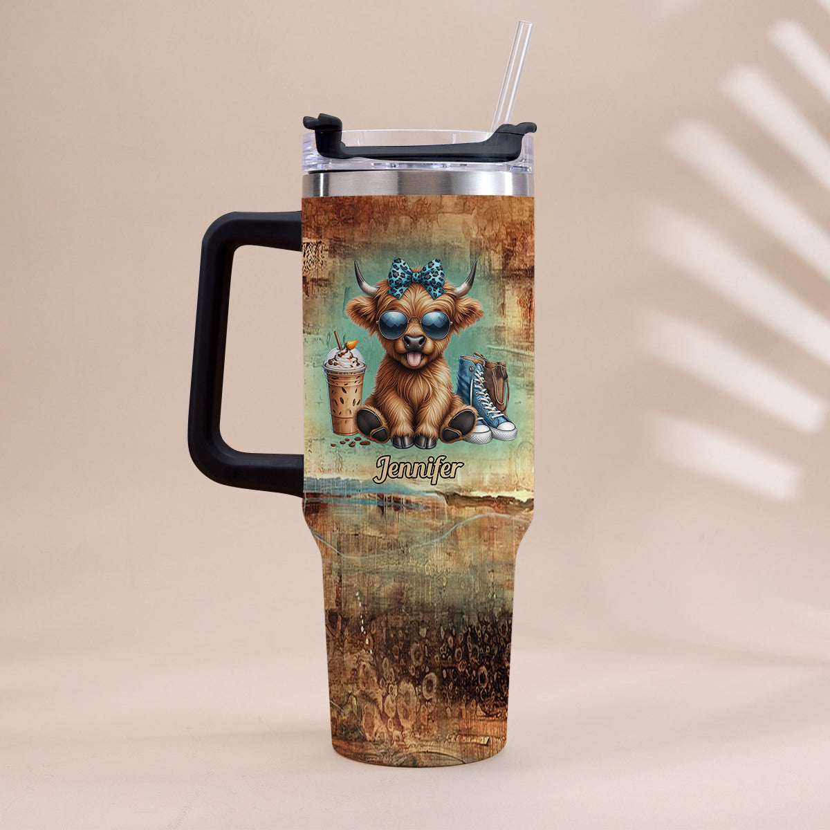 I'm Not A Hot Mess - Personalized Tumbler With Handle
