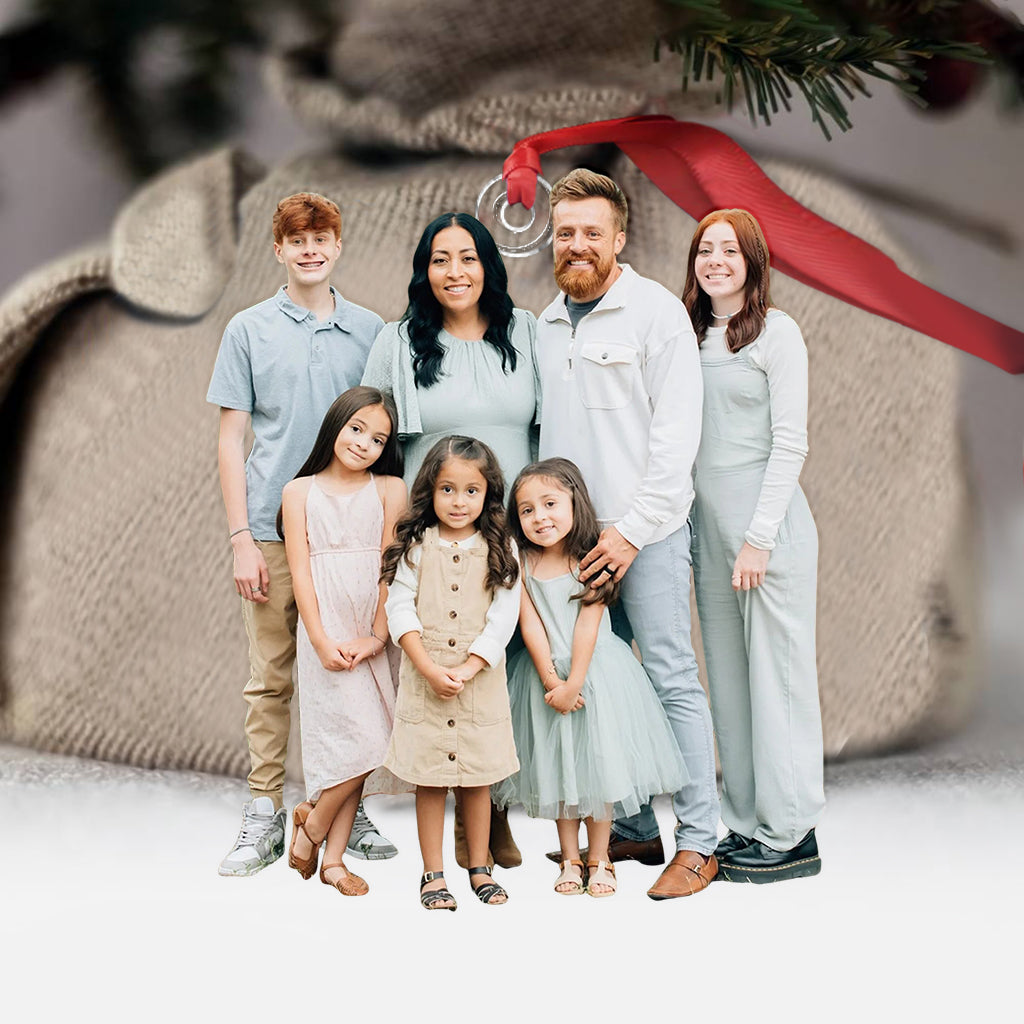 Ornement photo personnalisé - Ornement familial sur mesure