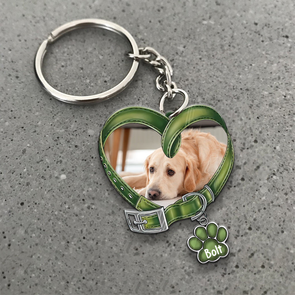 Dire au revoir est si difficile - Porte-clés chien personnalisé