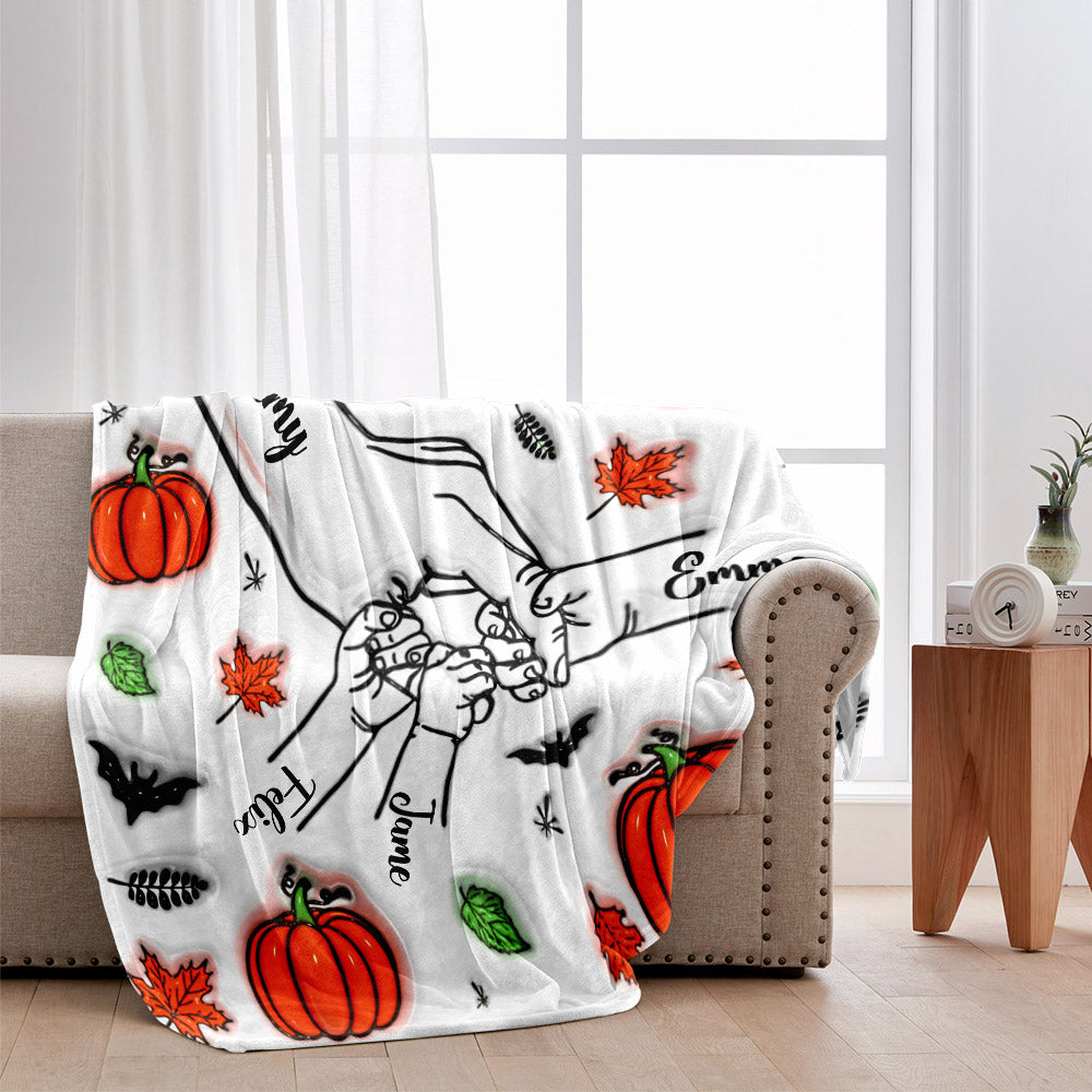 Couverture personnalisée pour maman/mamie/grand-mère à l'occasion d'Halloween...