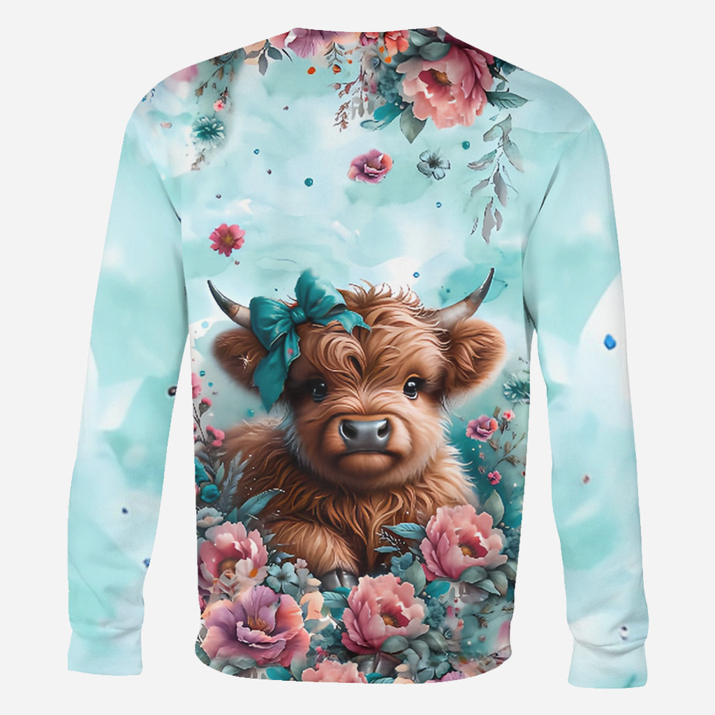 Cute Baby Cow - Personalized All Over Shirt