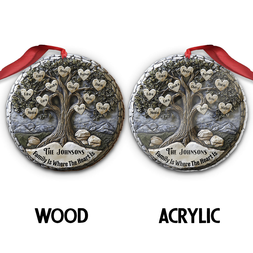 Merry Christmas - Personalized Family Ornament