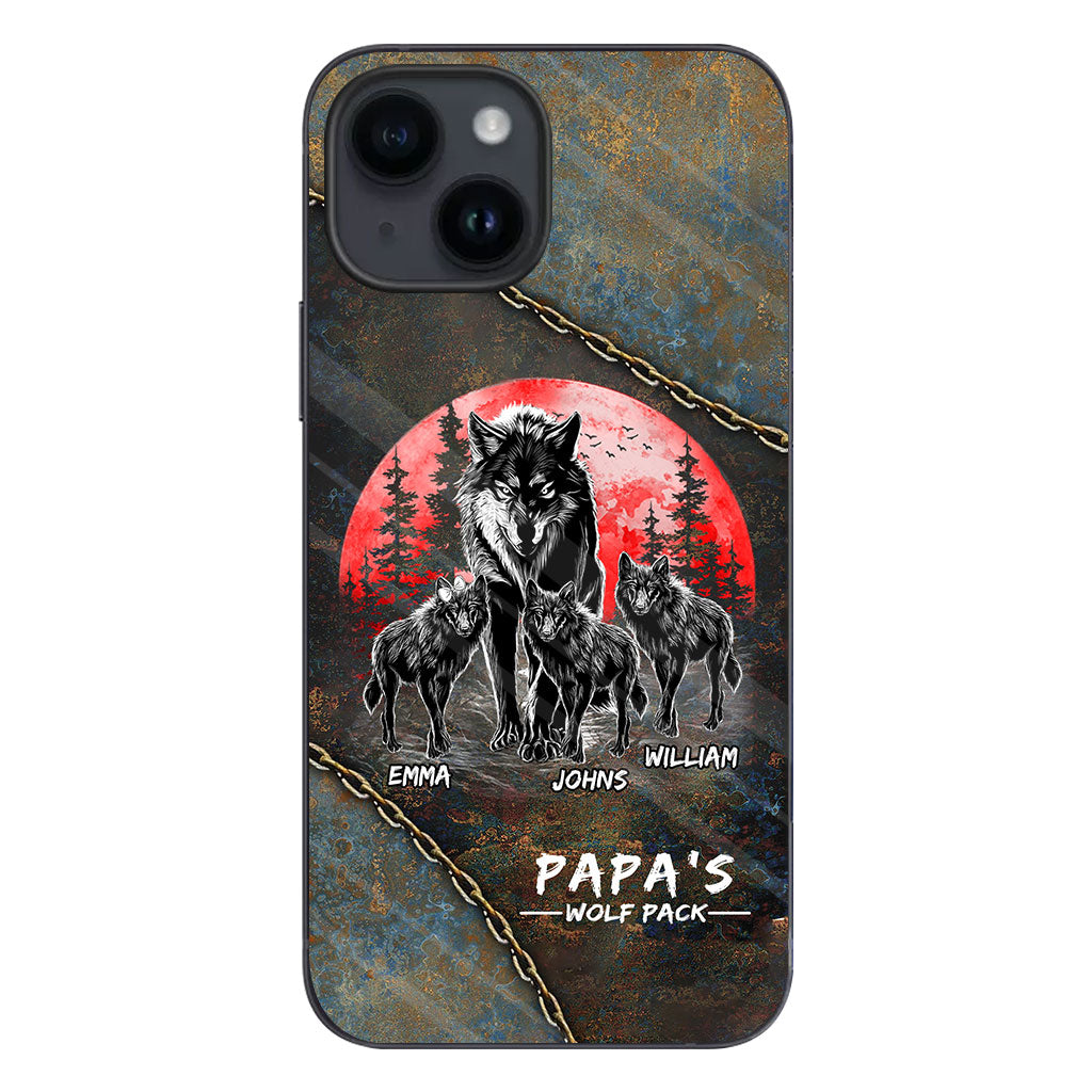 Papa Wolf Pack - Personalized Father Phone Case