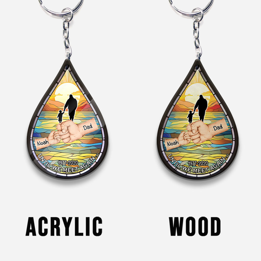 Porte-clés commémoratif personnalisé « Jusqu'à ce que nous nous revoyions »