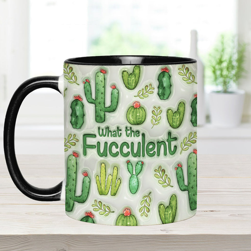 Plantes succulentes et succulentes - Mug personnalisé avec motif cactus