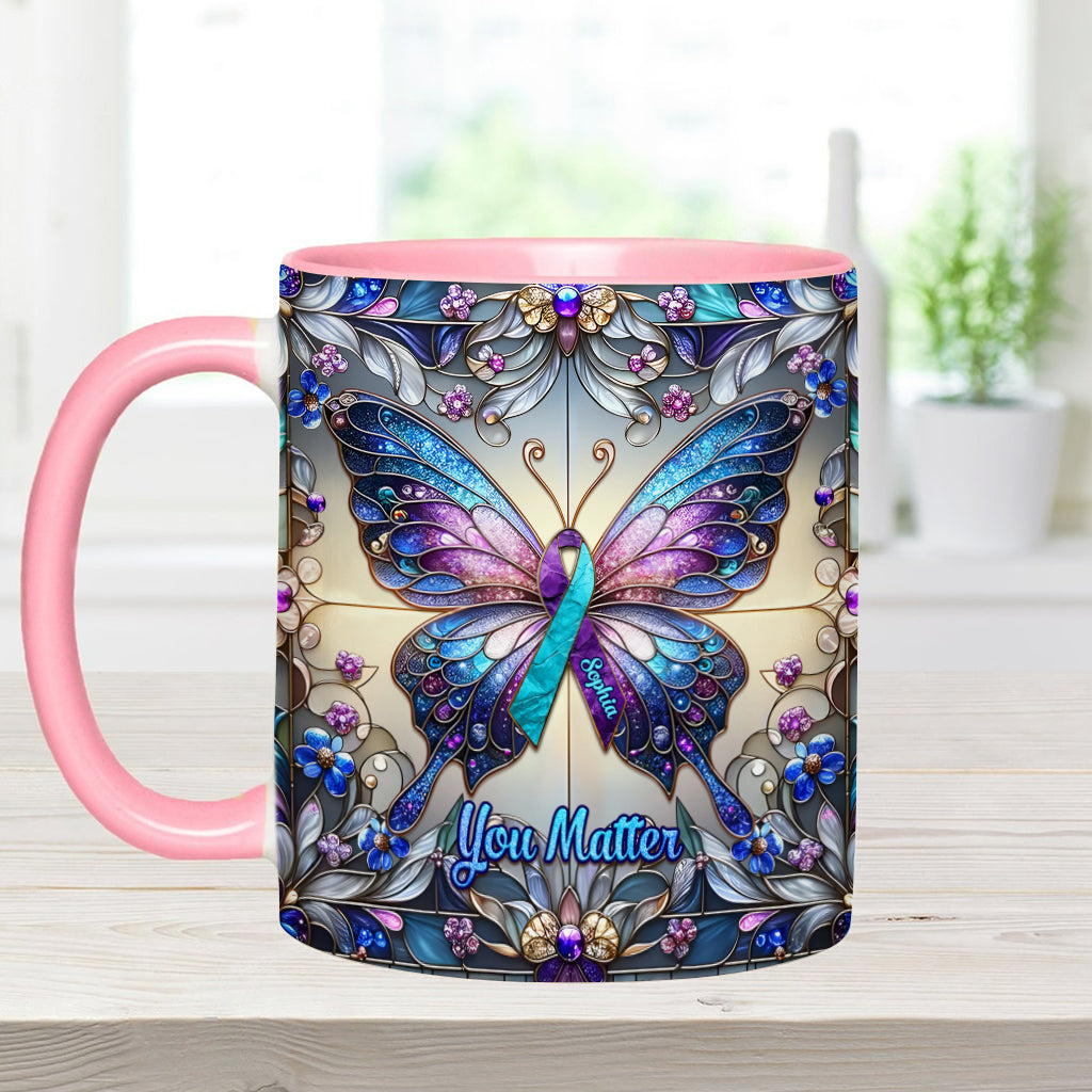 Tu comptes - Mug personnalisé pour la prévention du suicide