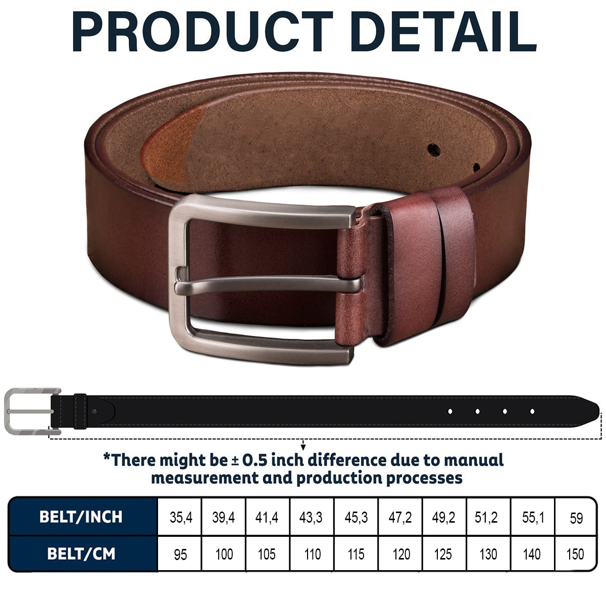 Congrats On Being My Husband - Personalized Couple Leather Belt