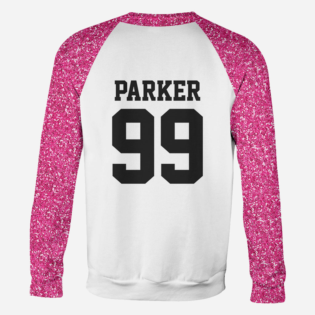 Football Mom Croquette - Personalized Football All Over Shirt