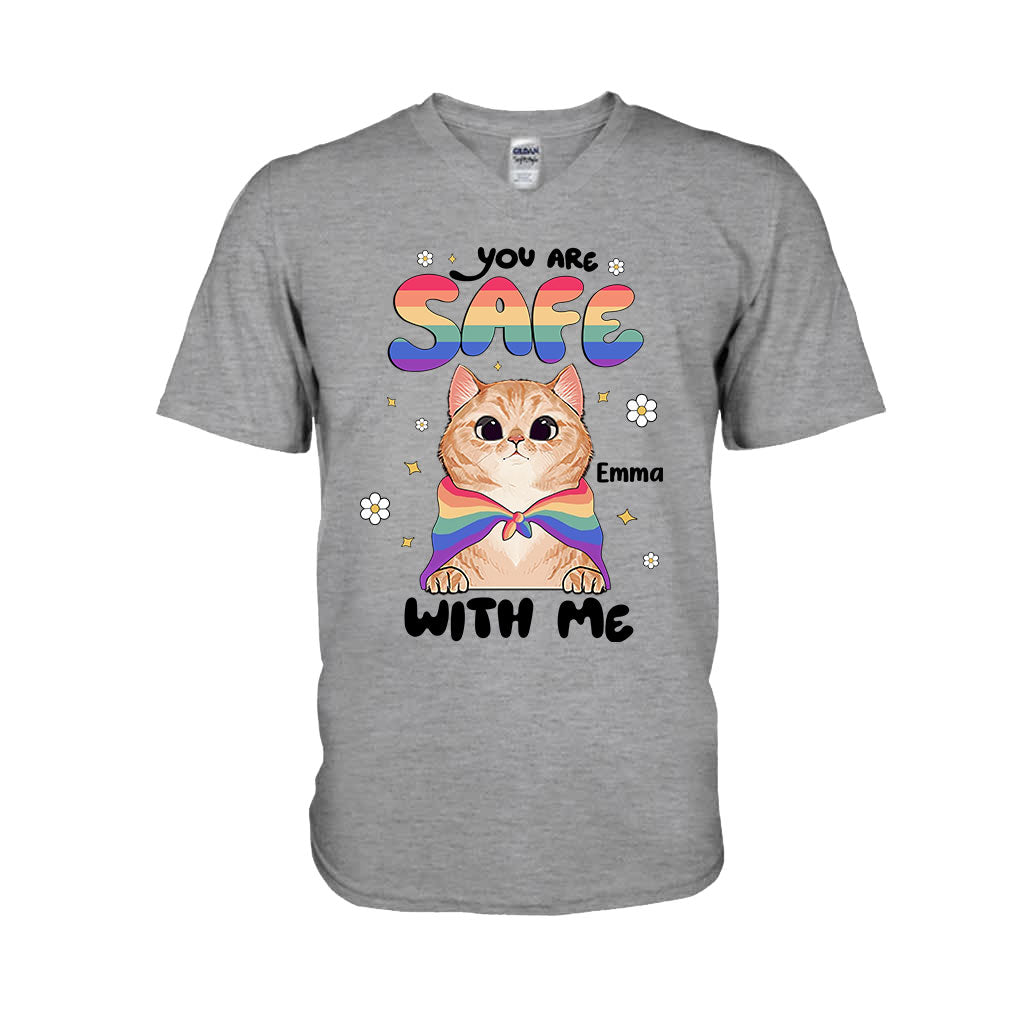 Tu es en sécurité - T-shirt et sweat à capuche personnalisés de soutien LGBT
