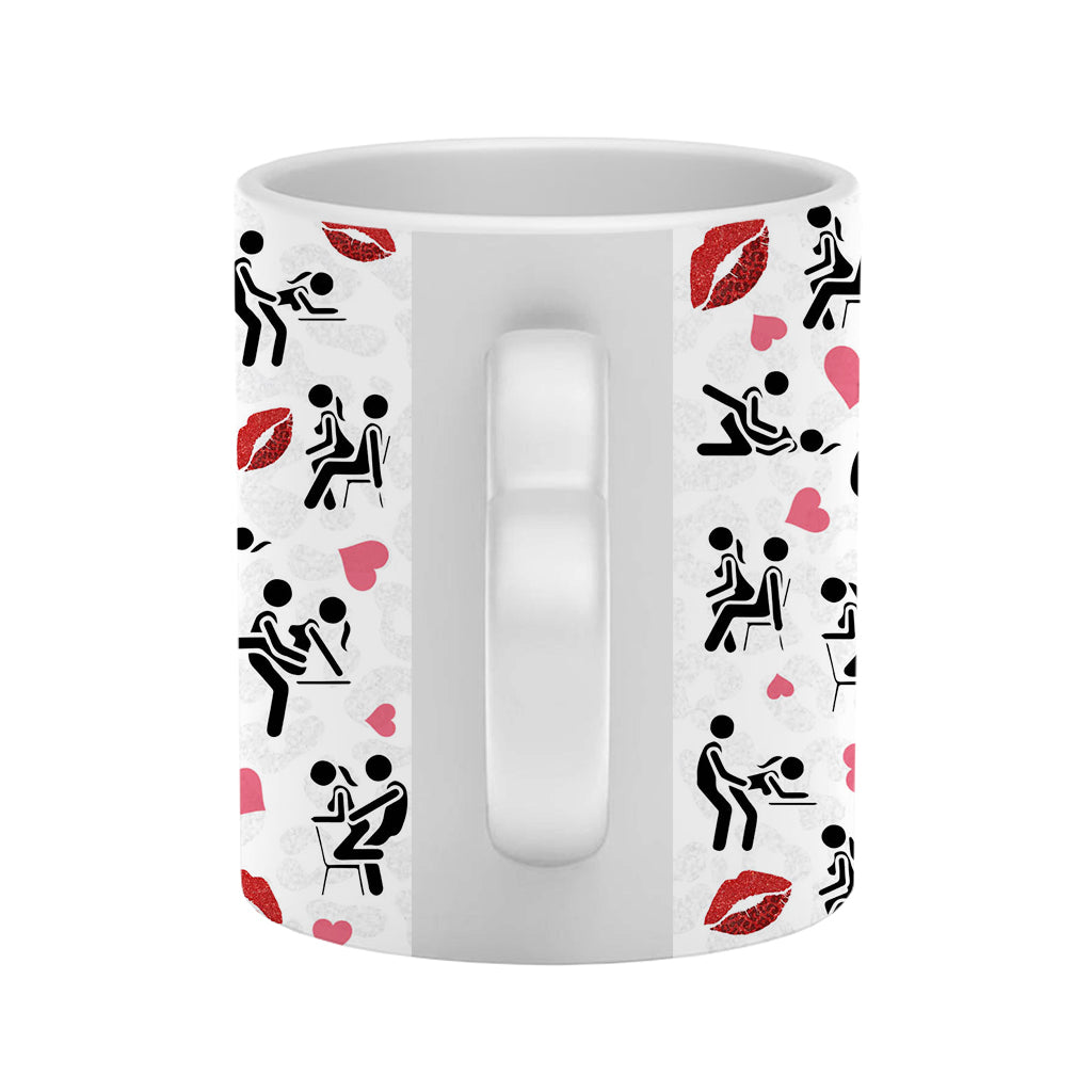 Je t'aime - Mug personnalisé pour couple avec anse en forme de cœur