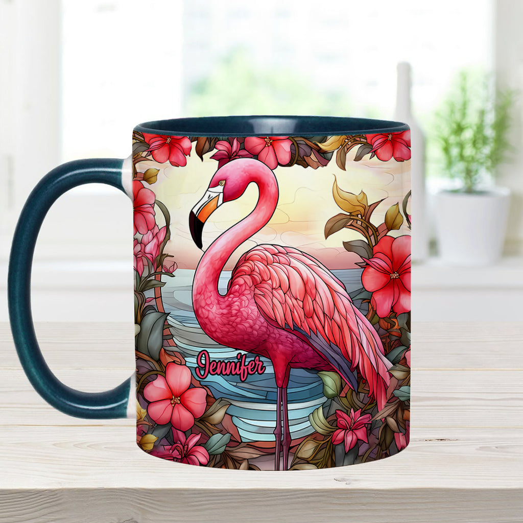 Mug personnalisé « J’adore les flamants roses »