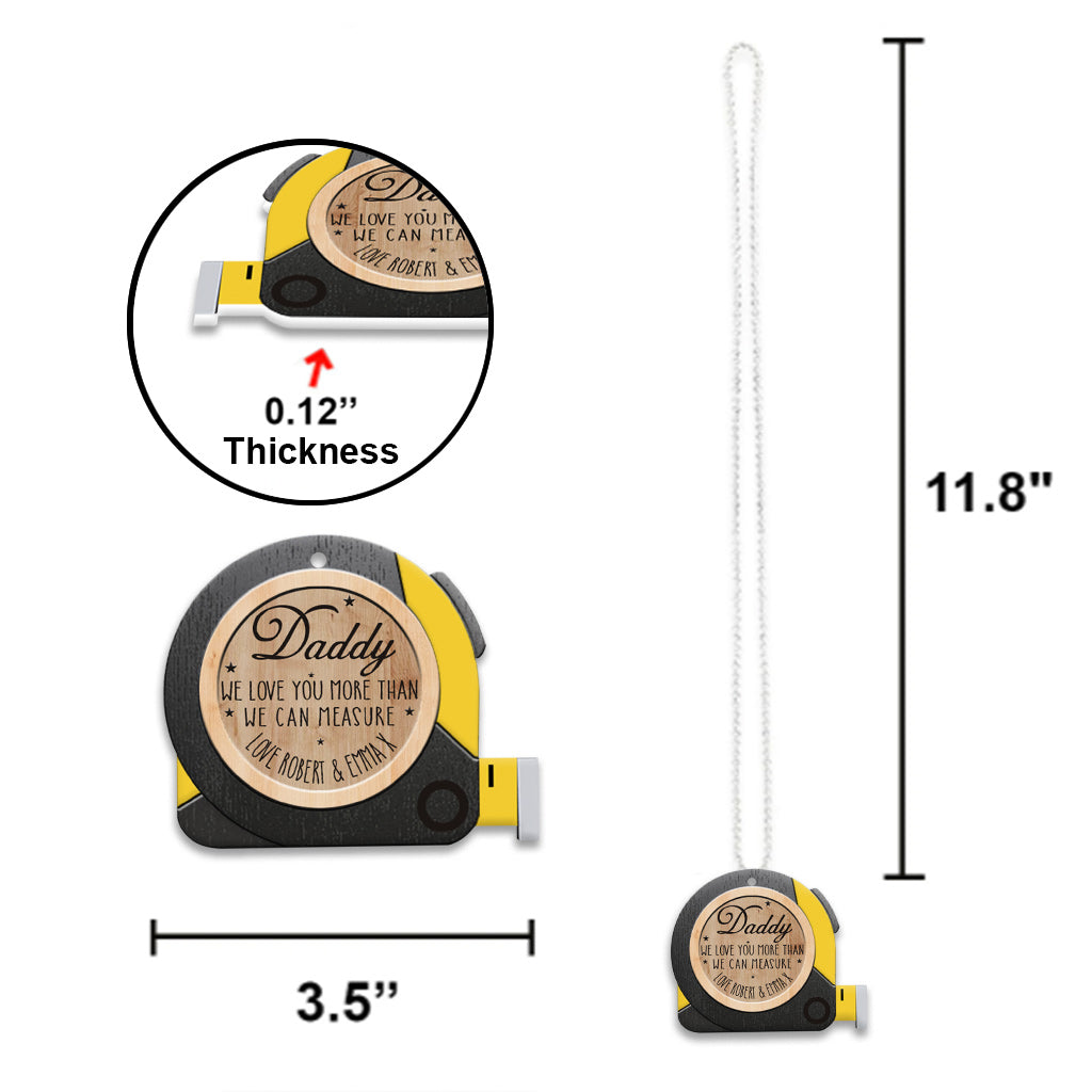 On t'aime plus que tout - Ornement de voiture personnalisé pour papa
