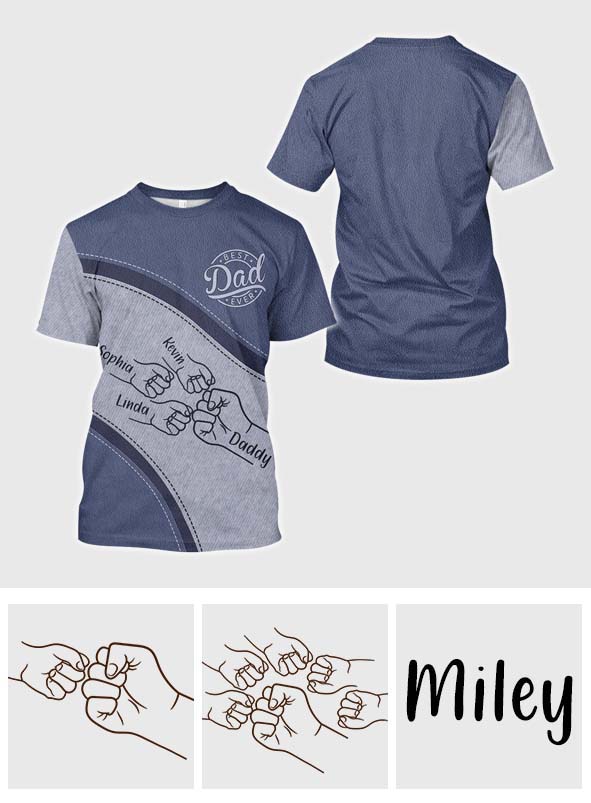 Meilleur papa du monde - T-shirt personnalisé « Meilleur papa du monde »