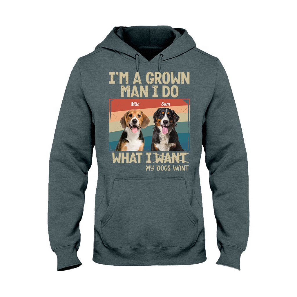 Je suis un adulte, je fais ce que mes animaux veulent - T-shirt et sweat à capuche personnalisés pour chiens