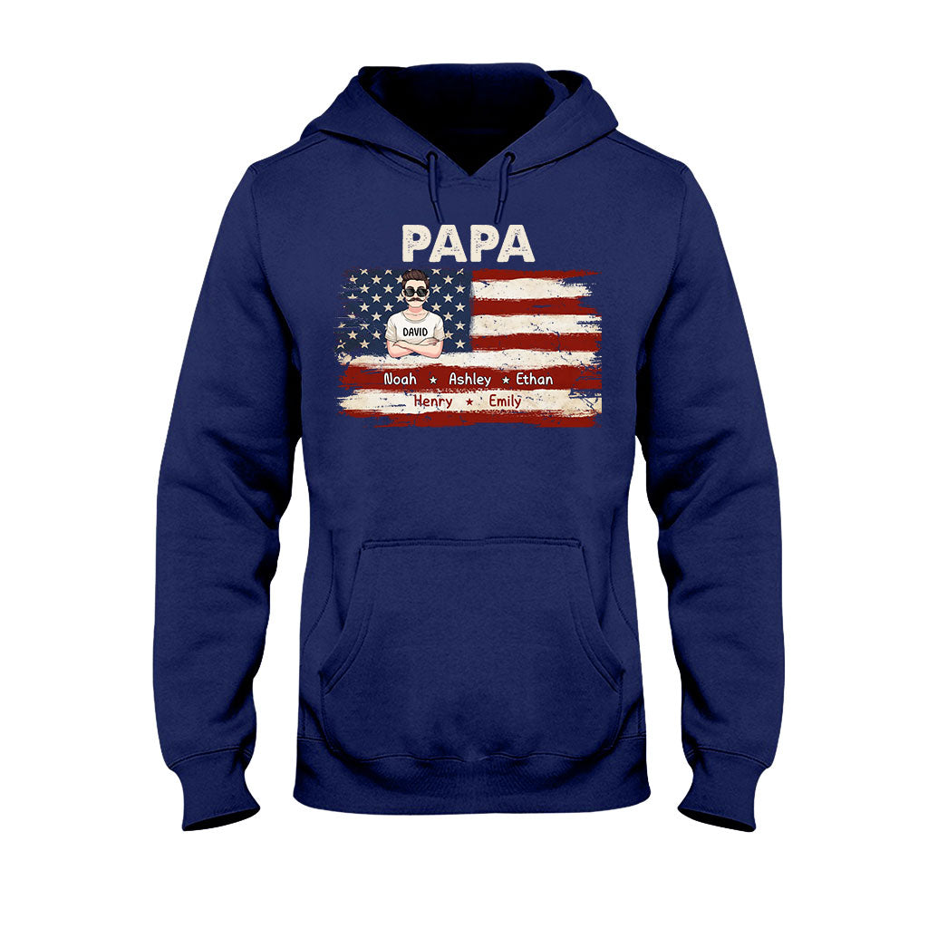 La vie de papa pour le 4 juillet - T-shirt et sweat à capuche personnalisés pour papa