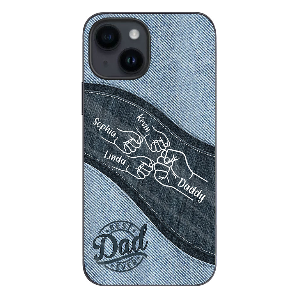 Daddy And Me Daddy's Team - Personalized Father Phone Case