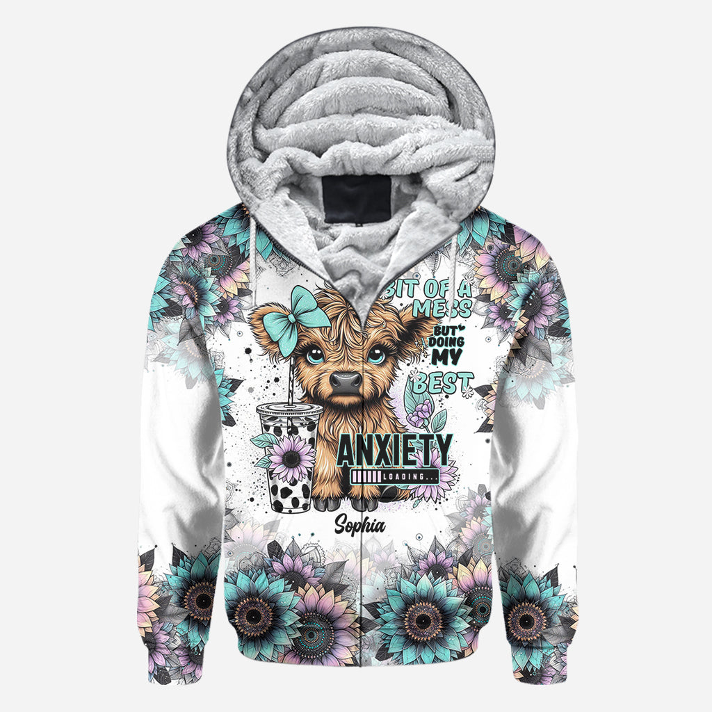 Bit Of A Mess But Doing My Best - Personalized All Over Shirt