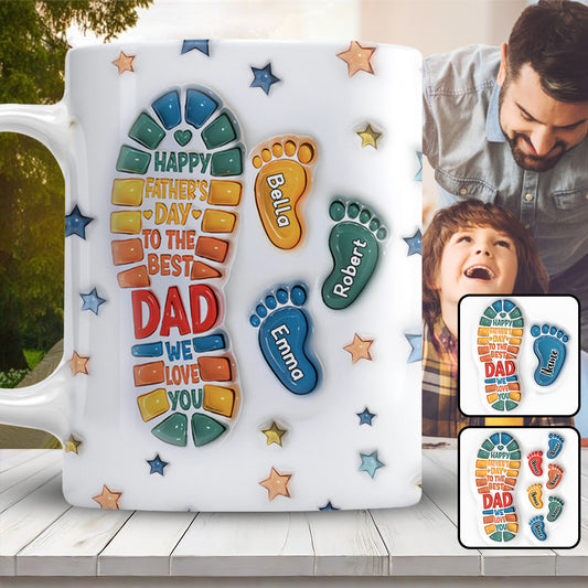 Bonne fête des pères au meilleur papa ! - Mug personnalisé pour papa