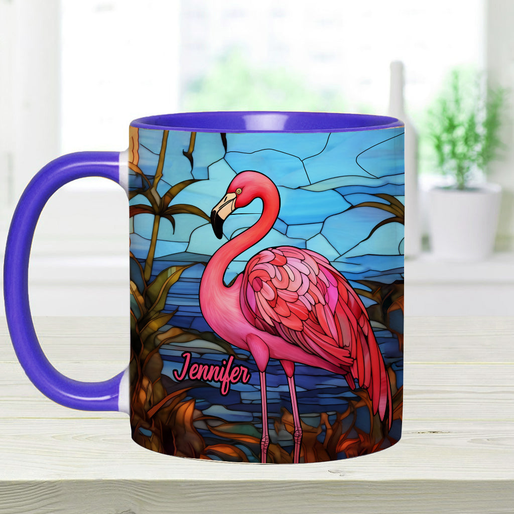 Mug personnalisé « J’adore les flamants roses »
