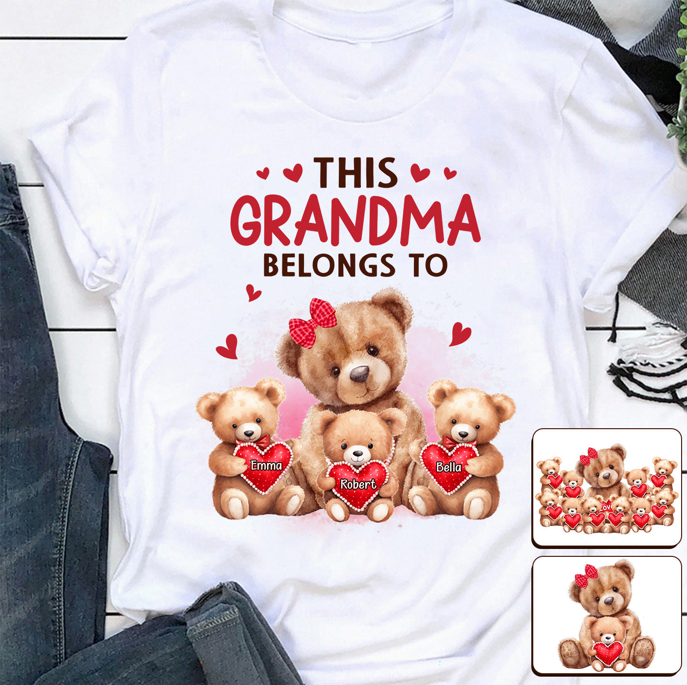 Cette grand-mère appartient à - T-shirt et sweat à capuche personnalisés pour grand-mère