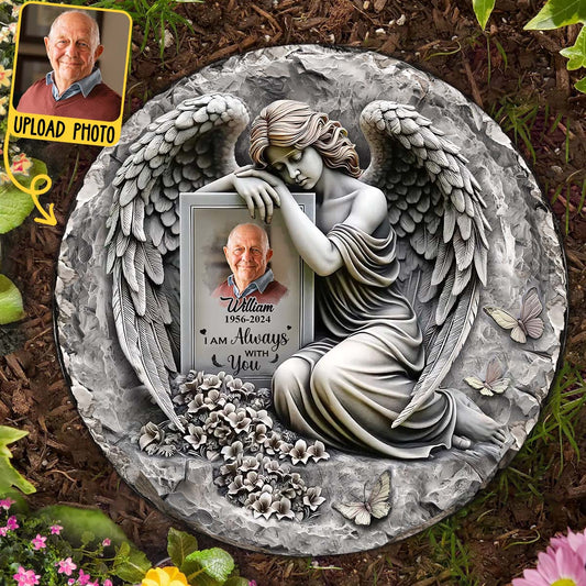 I'm Always With You - Personalized Memorial Round Shaped Stone