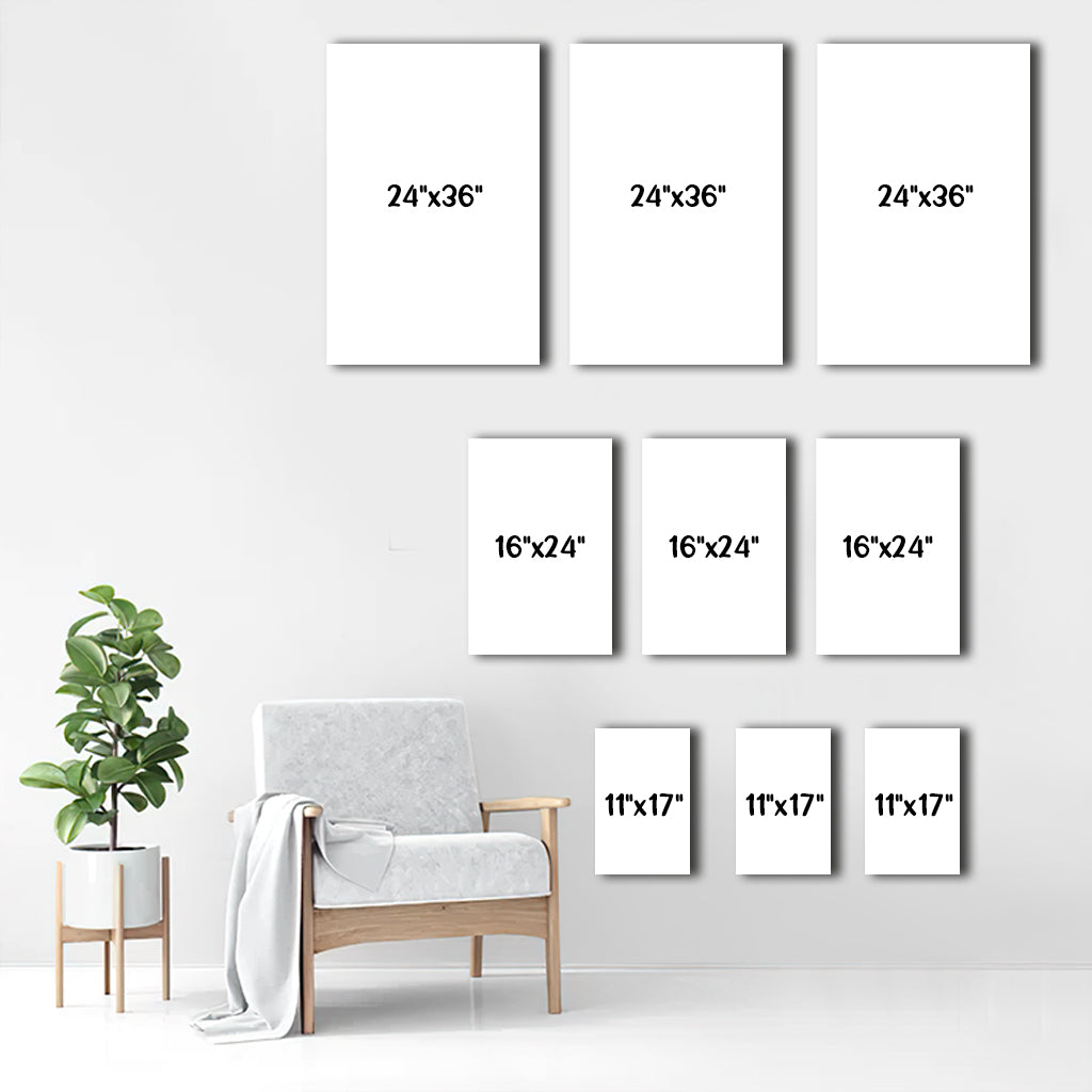 « Notre endroit préféré, c’est être ensemble » - Ensemble poster et toile personnalisés pour couples