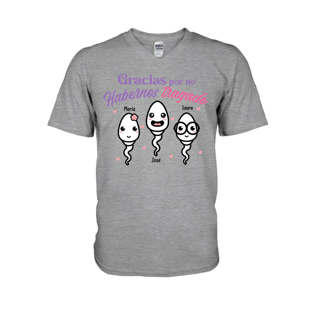 Gracias Por No Habernos Tragado - T-shirt et sweat à capuche personnalisés pour mère