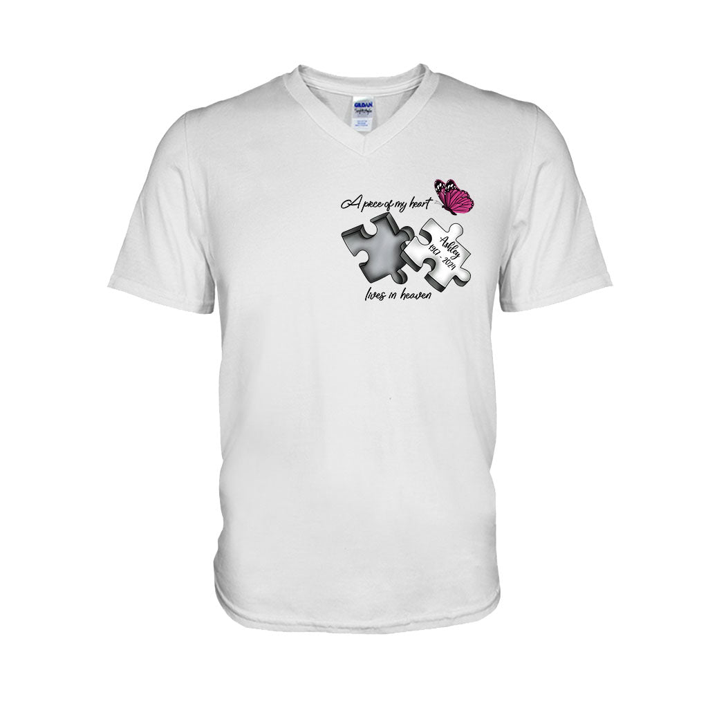 Always On My Mind Forever in My Heart - Personalized Memorial T-shirt And Hoodie