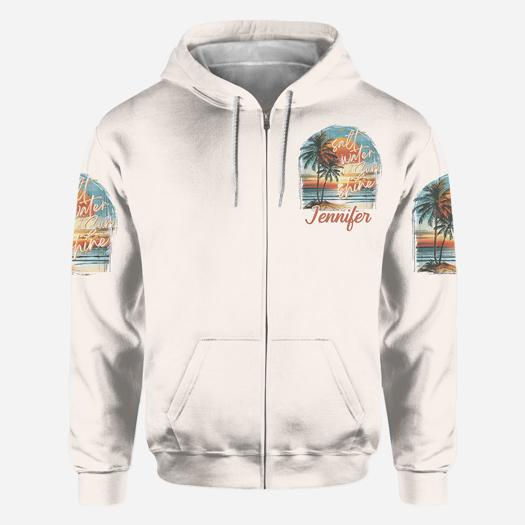 T-shirt personnalisé « Salt Water Sunshine » pour amoureux de la mer