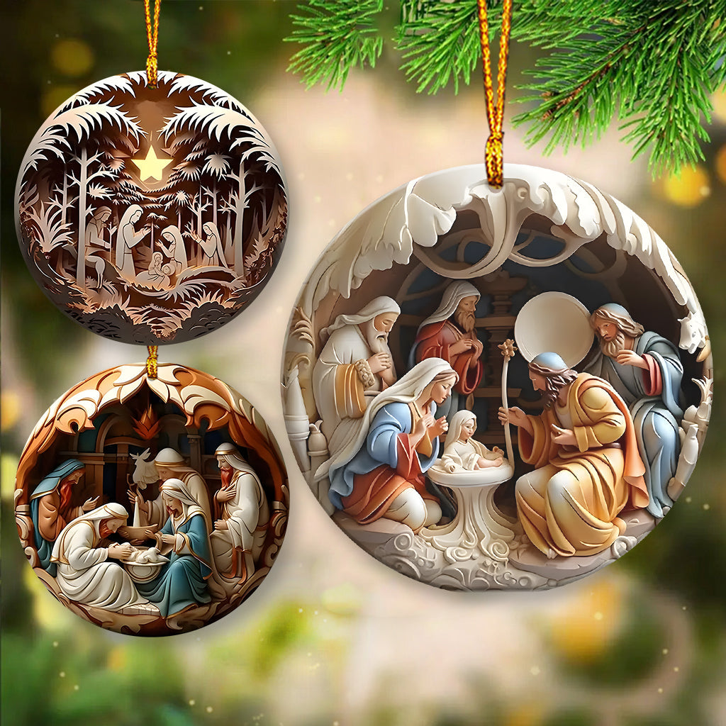 Venez, adorons-le - Ornement chrétien personnalisé