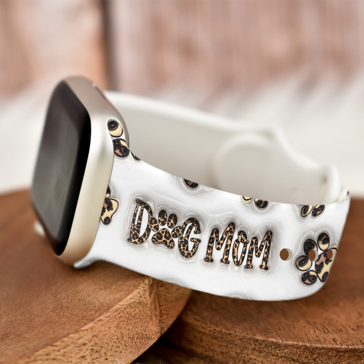 Bracelet Apple Watch personnalisé style western pour bébé vache Highland