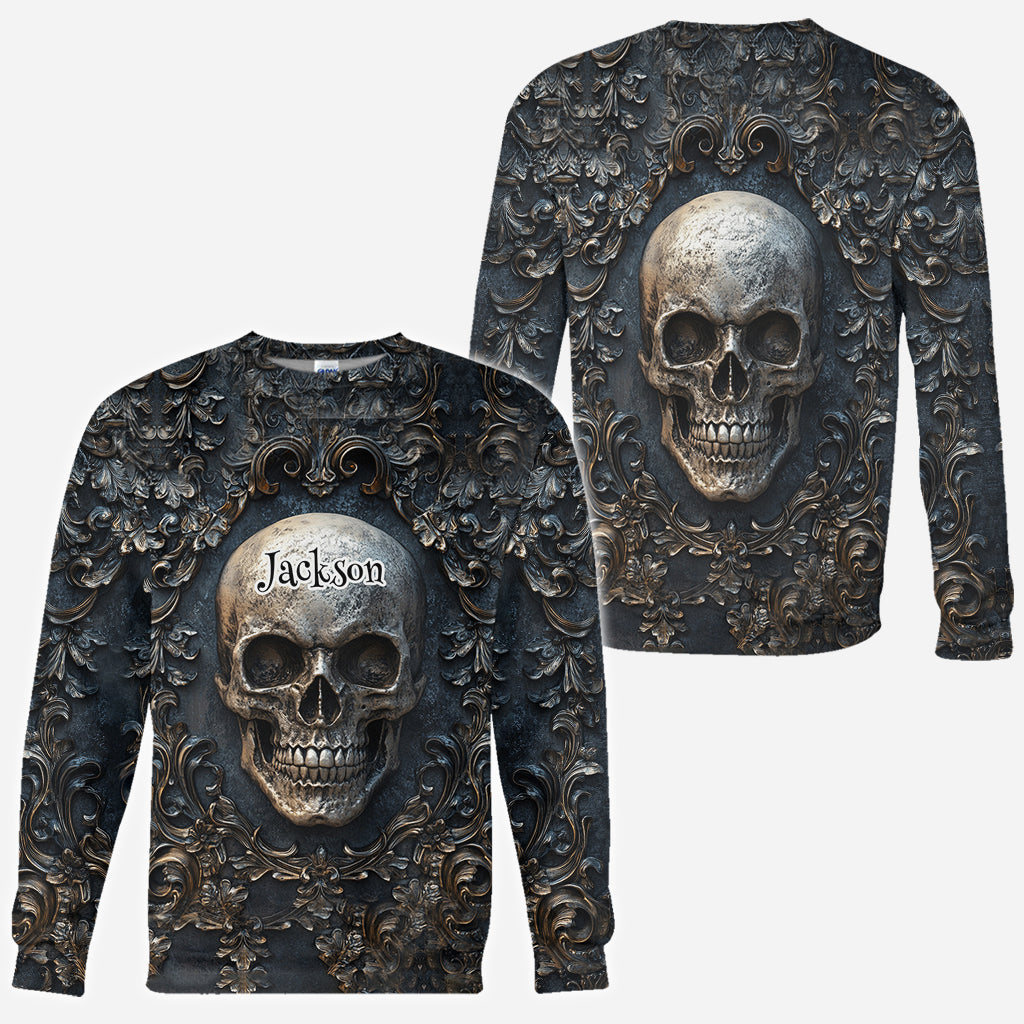 Vintage Skull - Personalized Skull All Over Shirt
